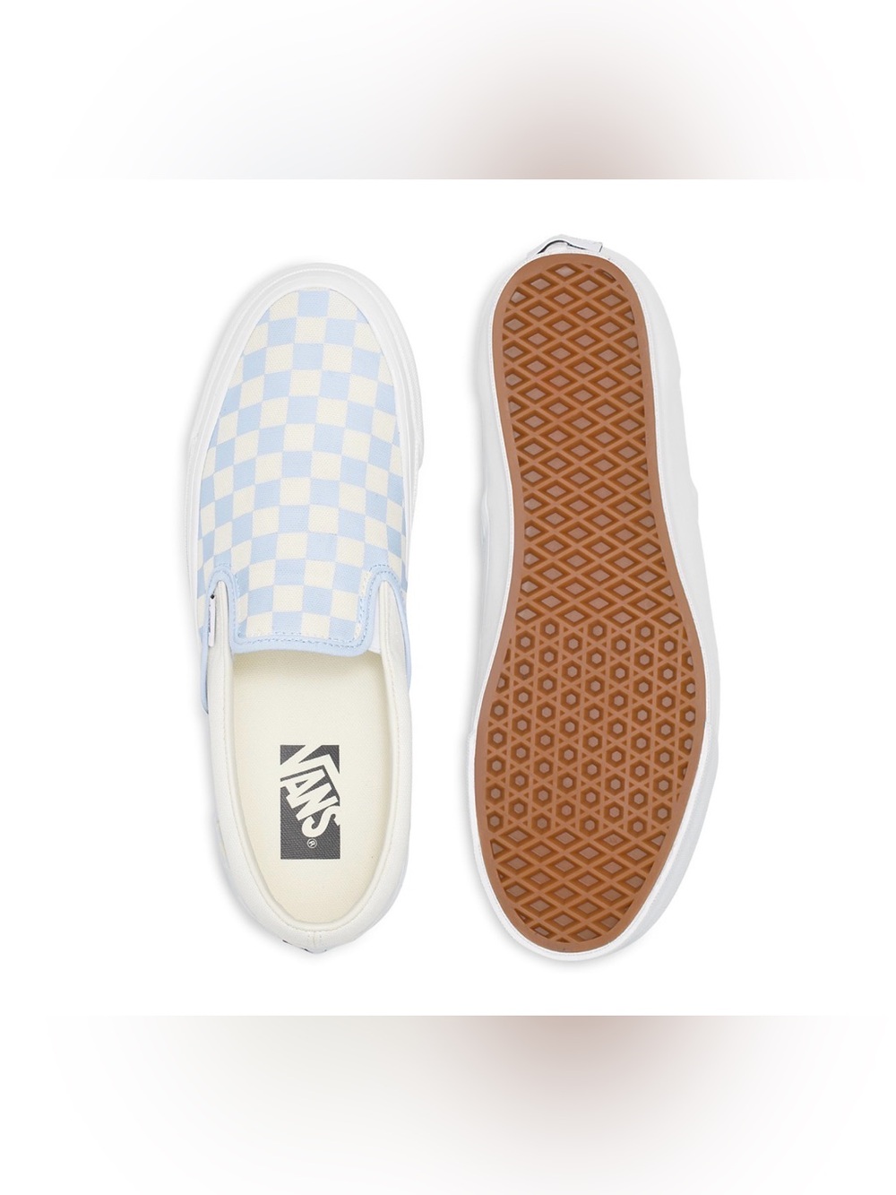 Vans LX Classic Slip On 98 Sneakers Checkerboard Ice Melt Size M 7.5 / W 9